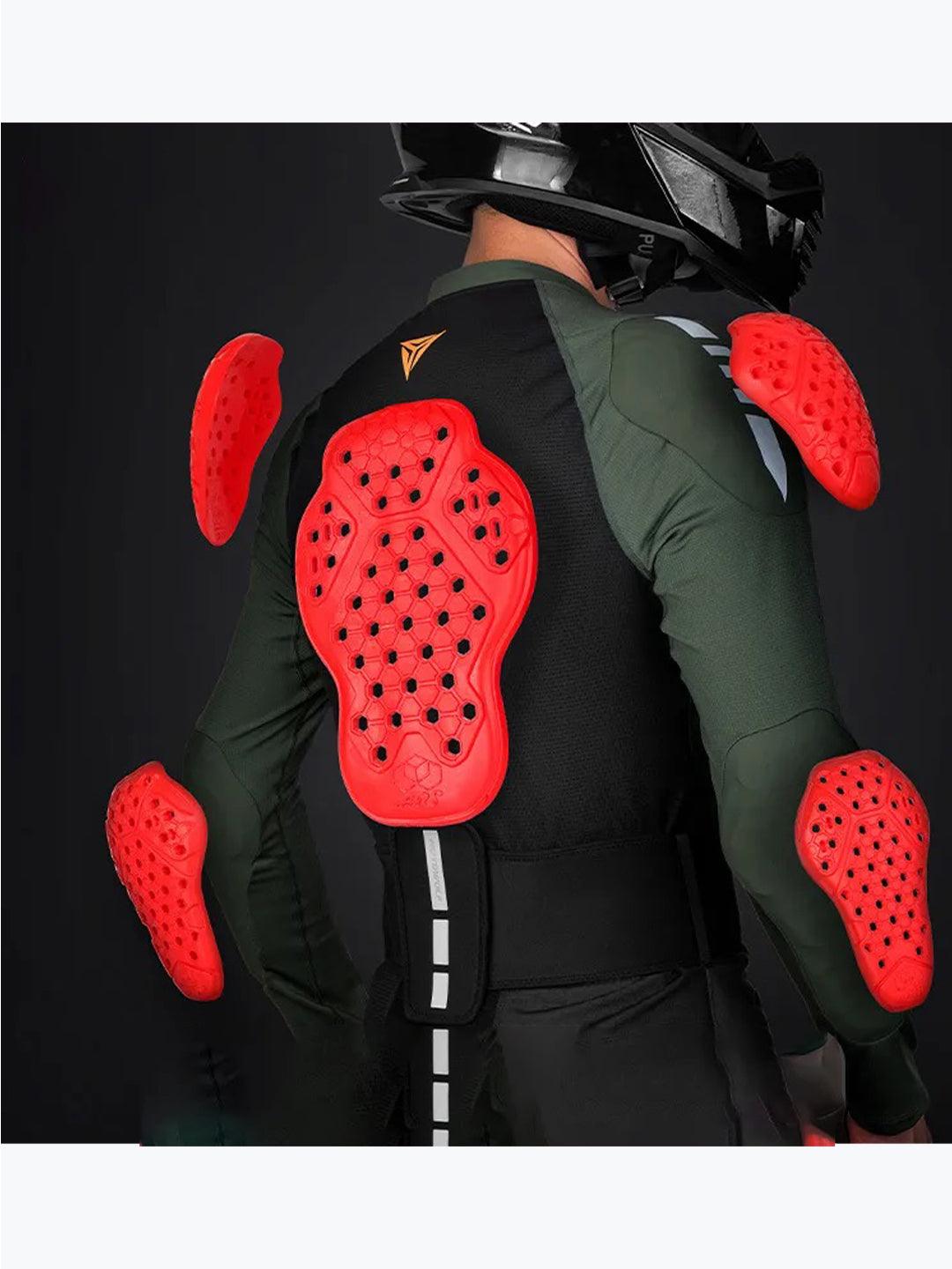 Motowolf Armour Jacket Green 1031B - Moto Modz