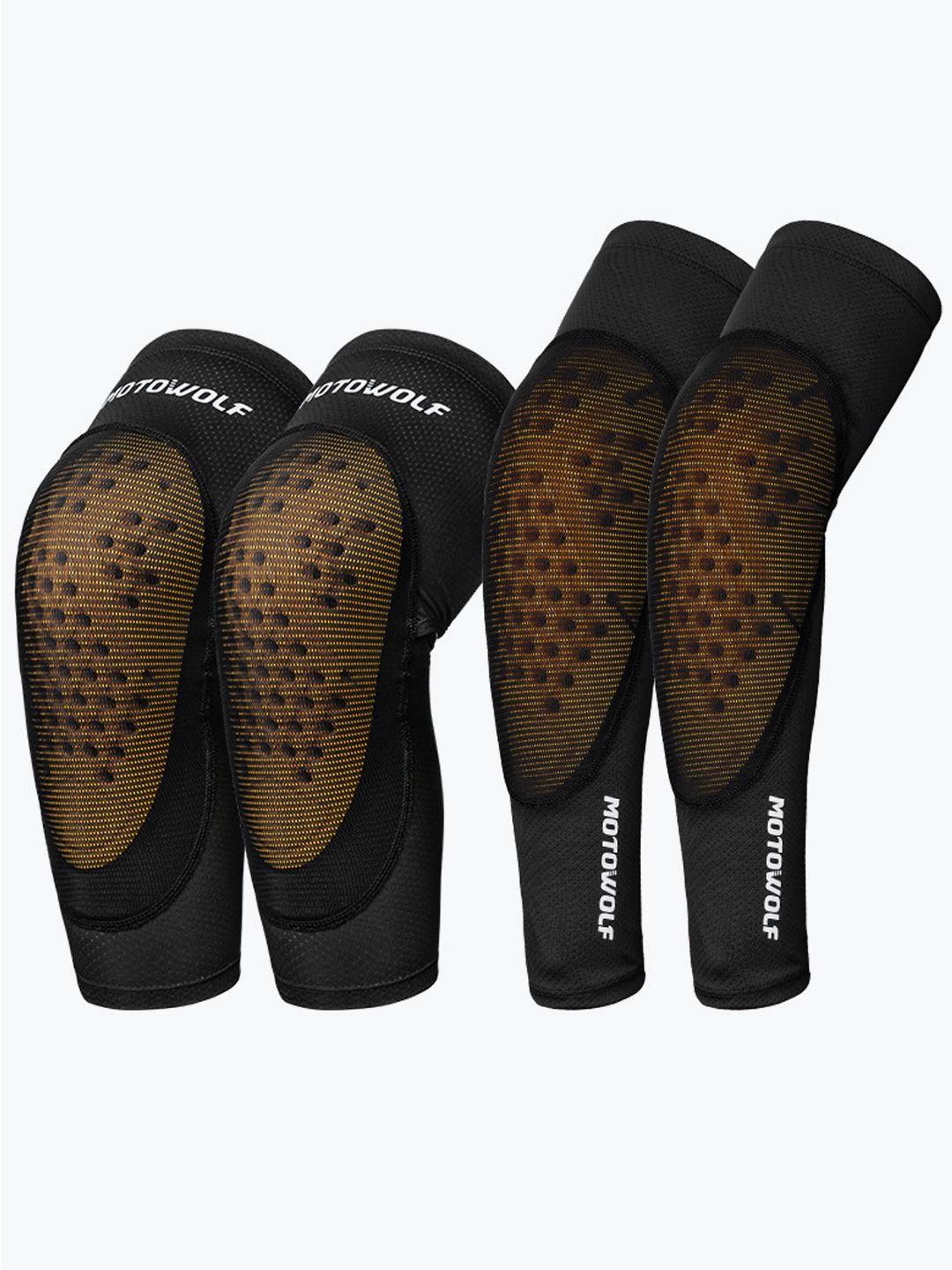 Motowolf Knee Pad Black 1030 - Moto Modz