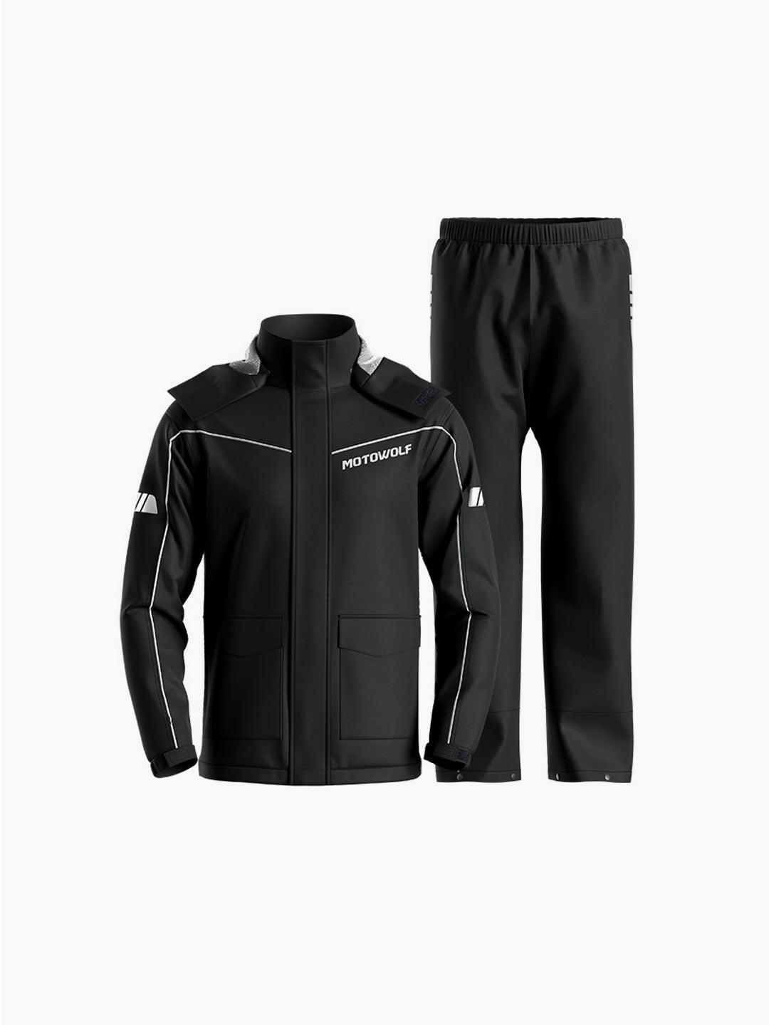Motowolf Raincoat Black 0403B - Moto Modz