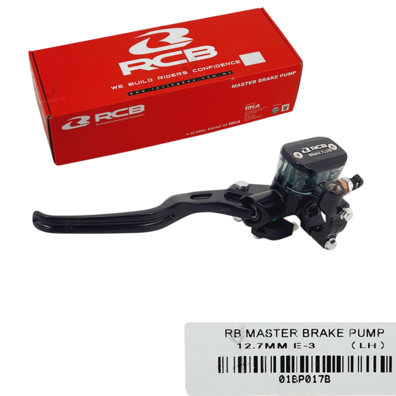 RCB E3 Series | Master Brake Pump | 12.7 MM | LH | Master Cylinder ( BLACK ) - 01BP017B