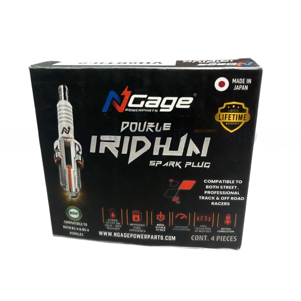 KTM DUKE / RC 125-200-250-390 ( BS4 & BS6 models ) | NGAGE double iridium spark plug | MADE IN JAPAN