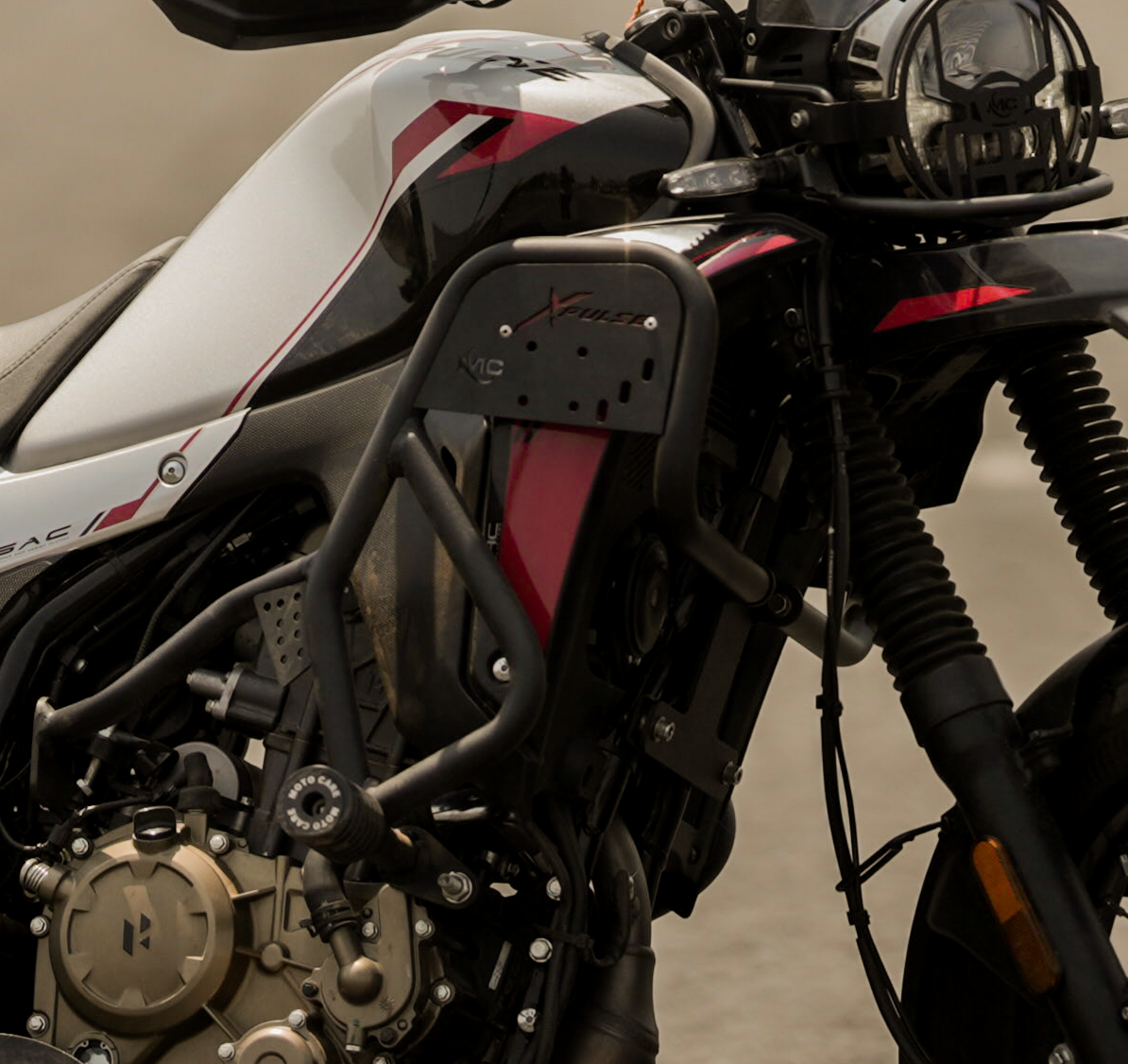 Crash Guard With Dual Sliders For Hero Xpulse 210