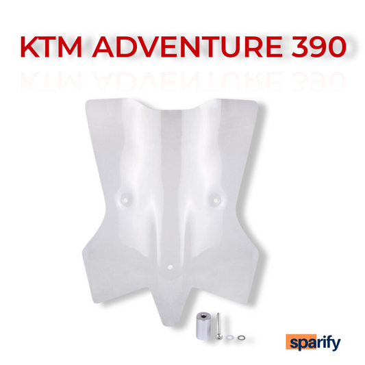 Windshield for ktm 390 adventure | SMOKE BLACK | TRANSPERANT