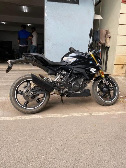 BMW 310 GS / R - Apache RR 310 Rogue 2.0 with bend pipe | BLACK | RUSTFREE | 1 Year warranty - BARREL EXHAUST