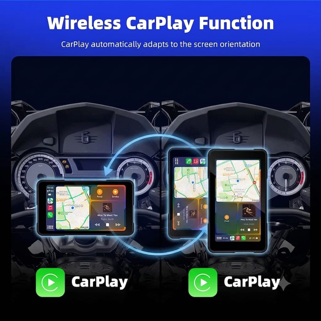 Astrape Detachable Navigation Screen for Motorcycles