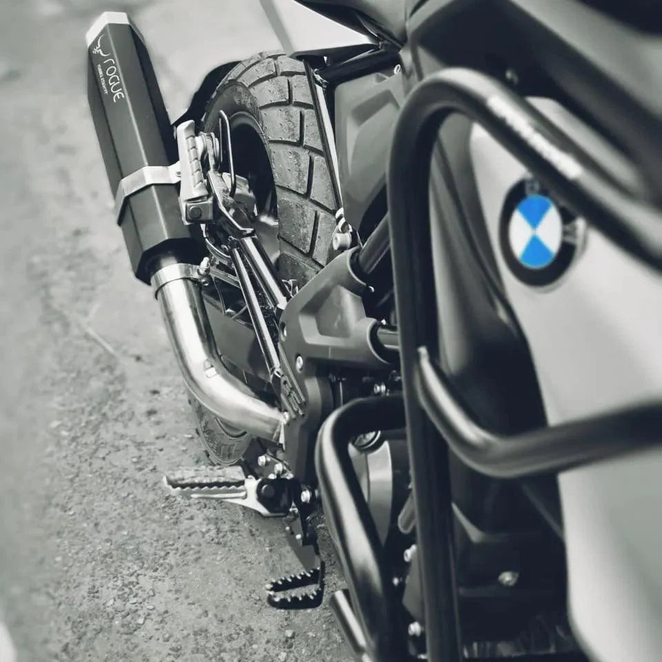 BMW 310 GS / R - Apache RR 310 Rogue 2.0 with bend pipe | BLACK | RUSTFREE | 1 Year warranty - BARREL EXHAUST