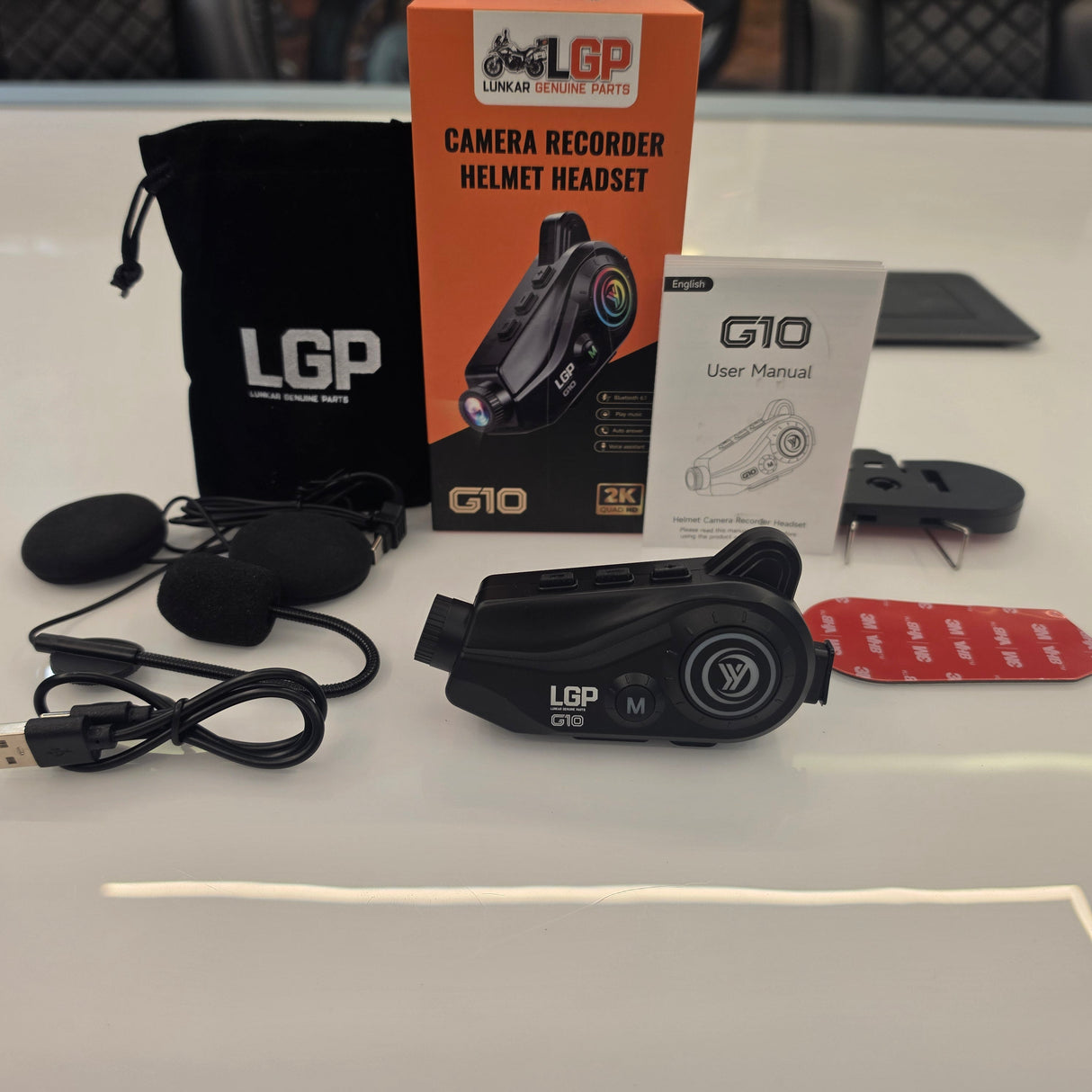 LGP G10 Bluetooth Camera Helmet Headset | 2K Action Camera