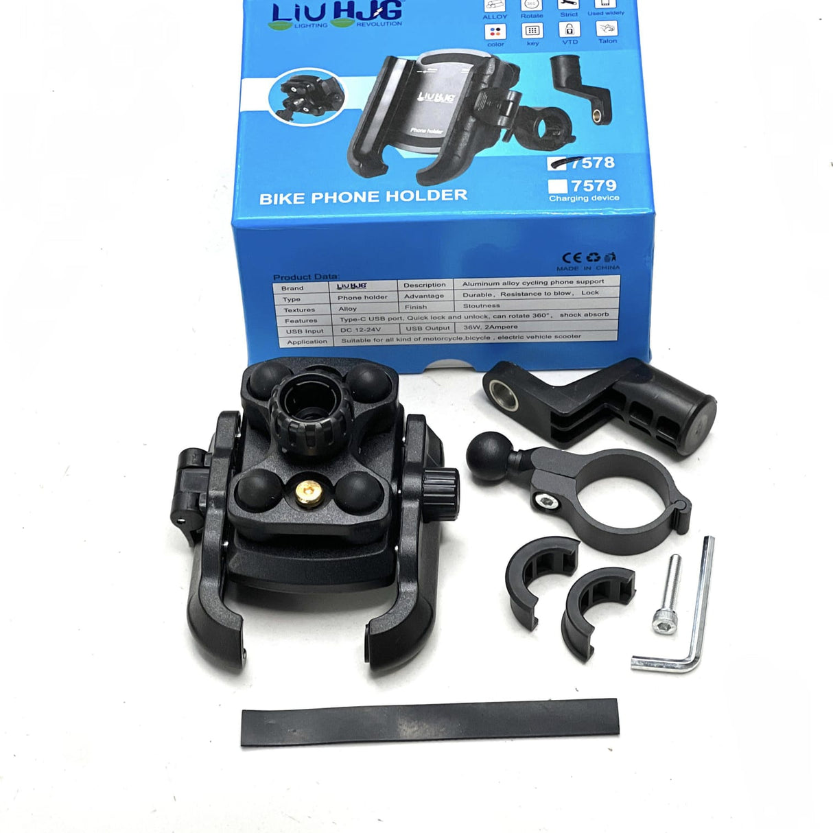 HJG Compact Pro 7578 Shockproof Mobile Holder with Jaw Grip Damper Anti Vibration