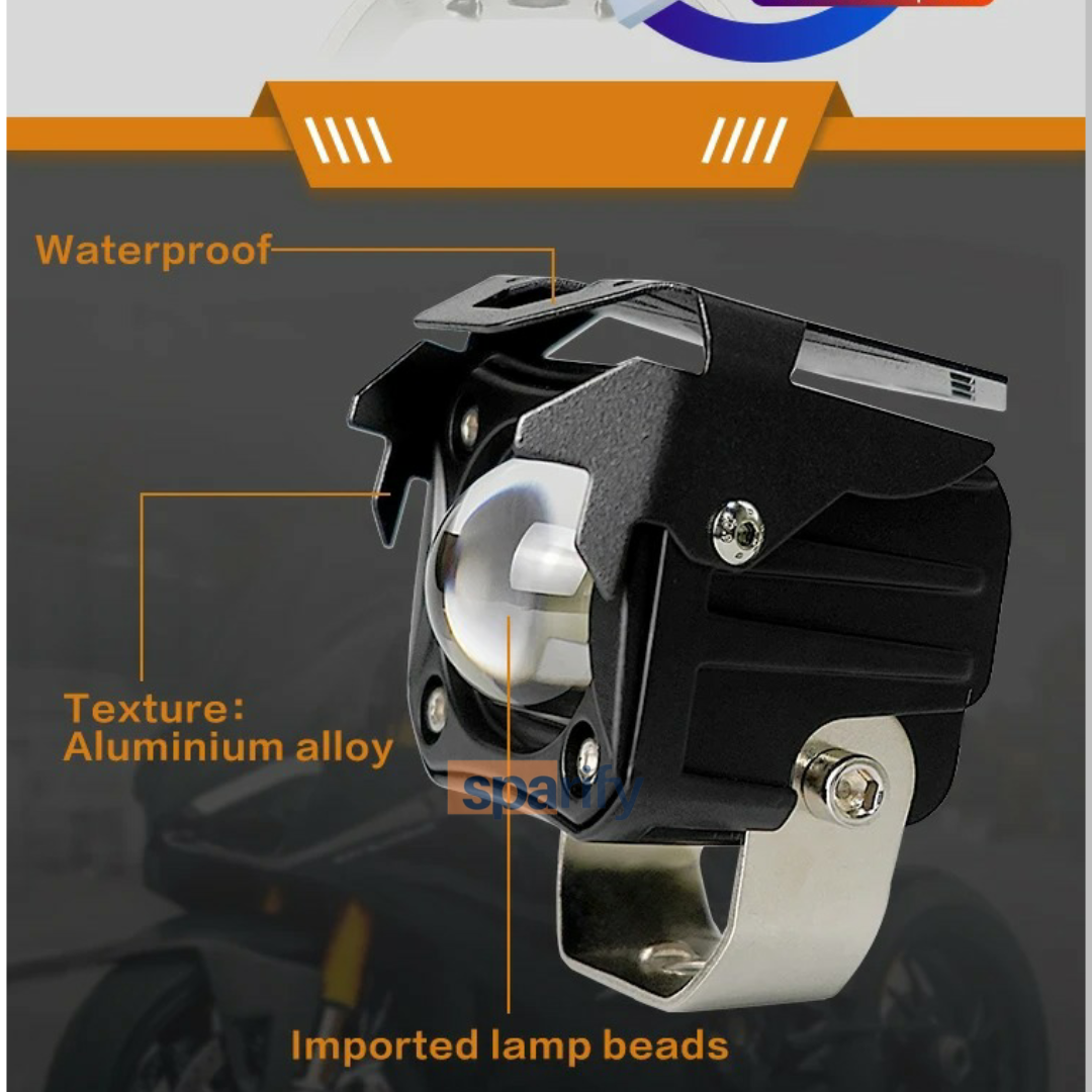 HJG Mono Lens 60W Ultra Wide Driving Lights White (Pair) 12V 80V