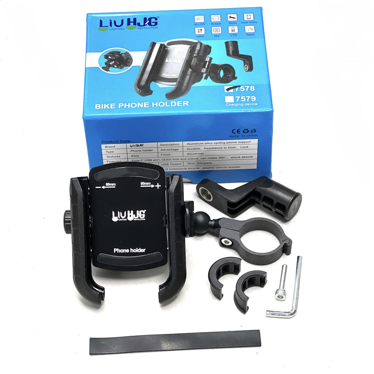 HJG Compact Pro 7578 Shockproof Mobile Holder with Jaw Grip Damper Anti Vibration