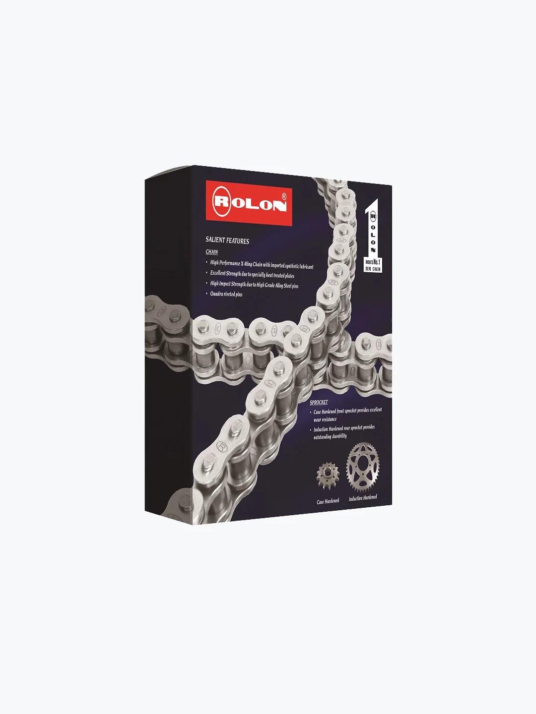 Rolon Silver Chain Sprocket Kit 358 For Hness CB350 - Moto Modz