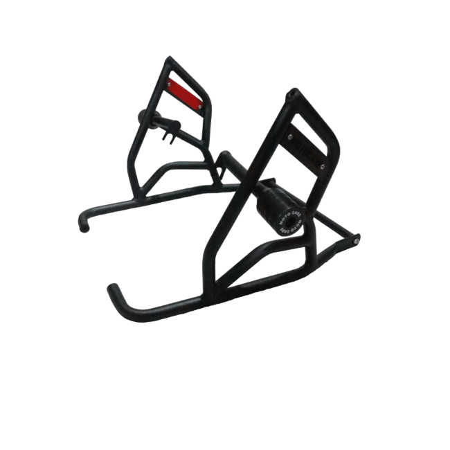 Royal Enfield Himalayan 411 - Motocare Dual Slider Crash Guard Type 2 with Plate