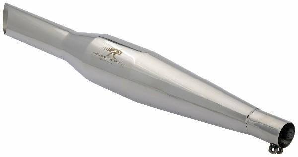 Royal Enfield Standard Red Rooster Performance Polished Unibody Rumbler Exhaust - Moto Modz