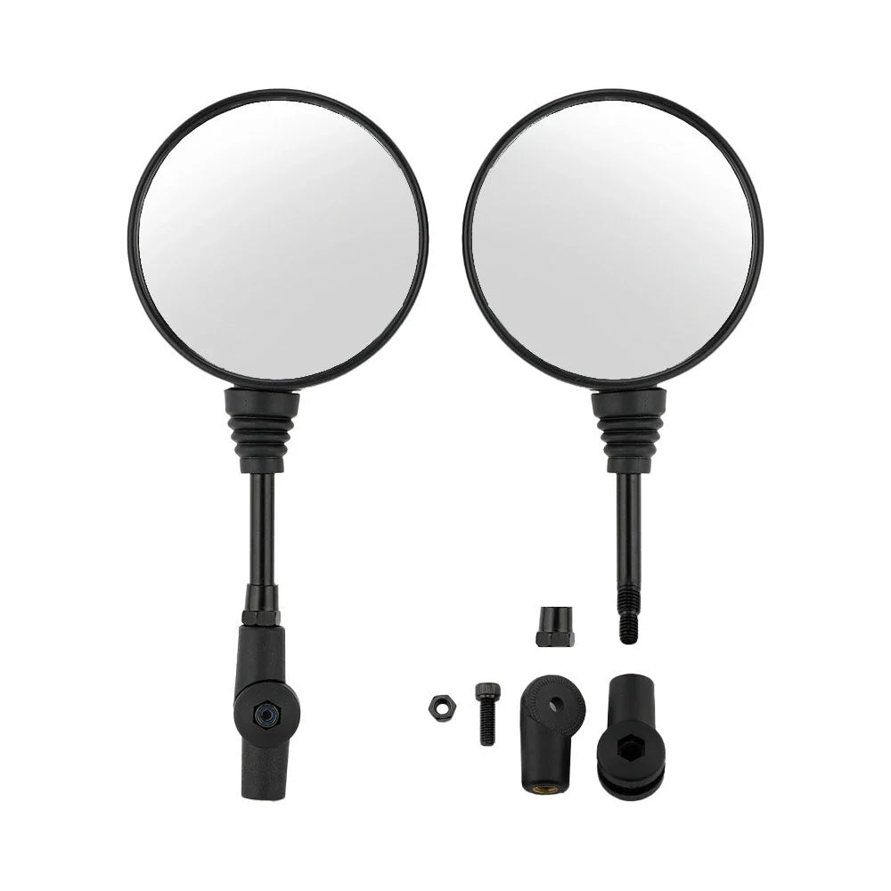 SPIKI CF Touring Mirrors (Pair) | 360 Degree Foldable Rear View Mirrors | Wide View | Universal Fit for Motorcycles