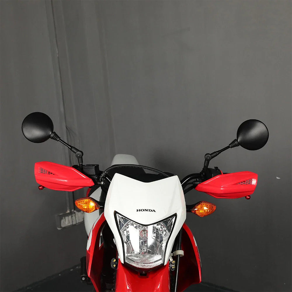 SPIKI CF Touring Mirrors (Pair) | 360 Degree Foldable Rear View Mirrors | Wide View | Universal Fit for Motorcycles