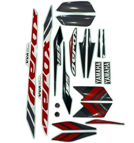 YAMAHA AEROX 155 | DECAL STICKER SET | FULL BODY - ( GREY VERMILLION )