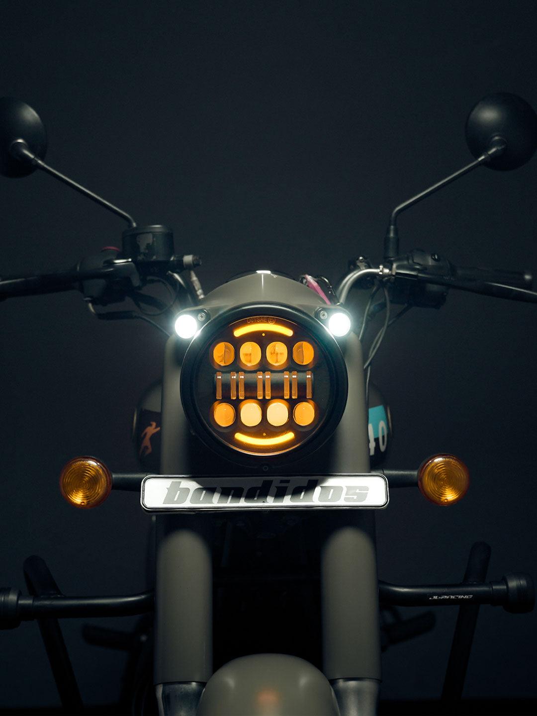 Spitfire Reborn Fire Bolt Moon Top Headlight - Moto Modz