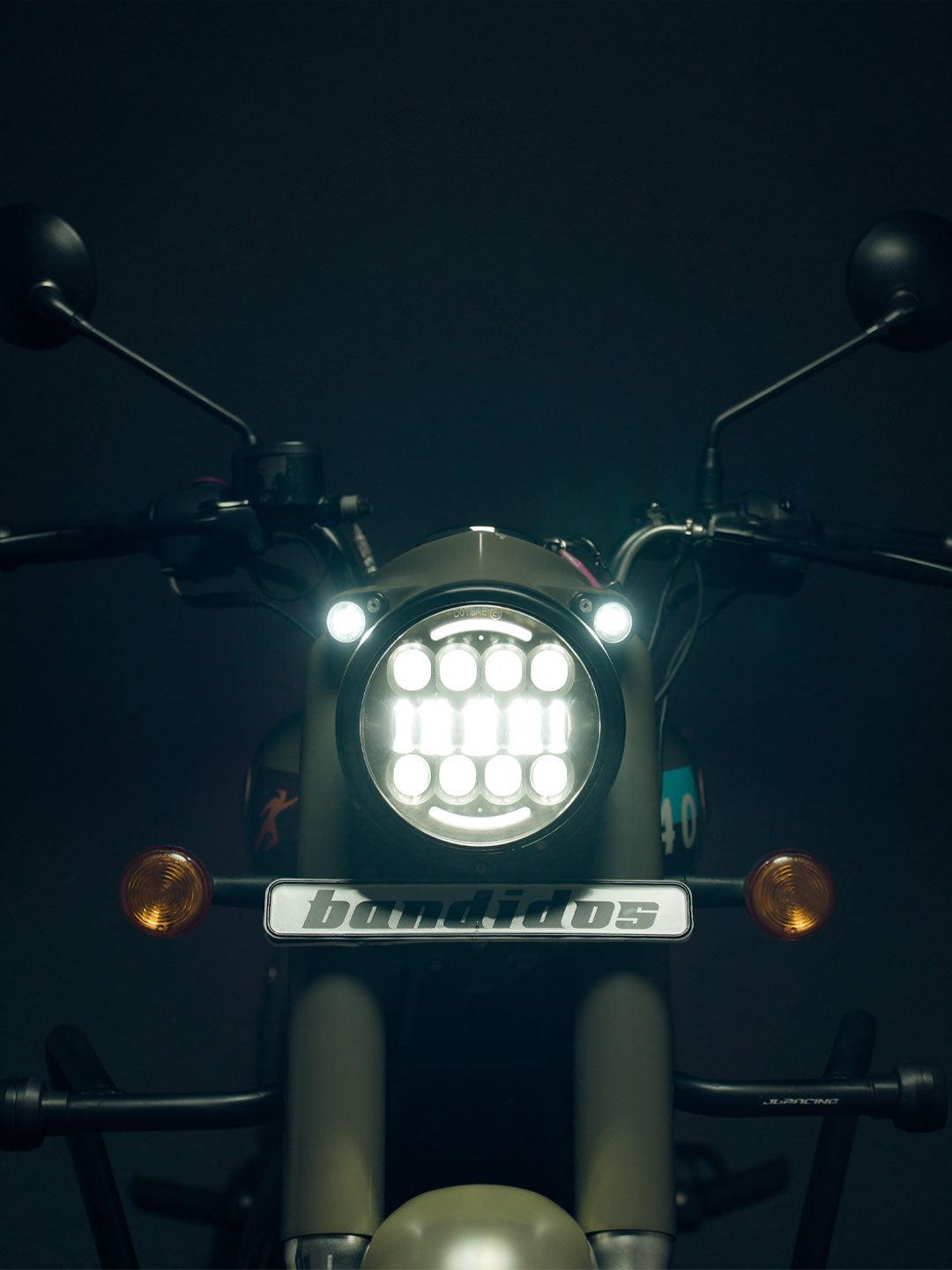 Spitfire Reborn Fire Bolt Moon Top Headlight - Moto Modz