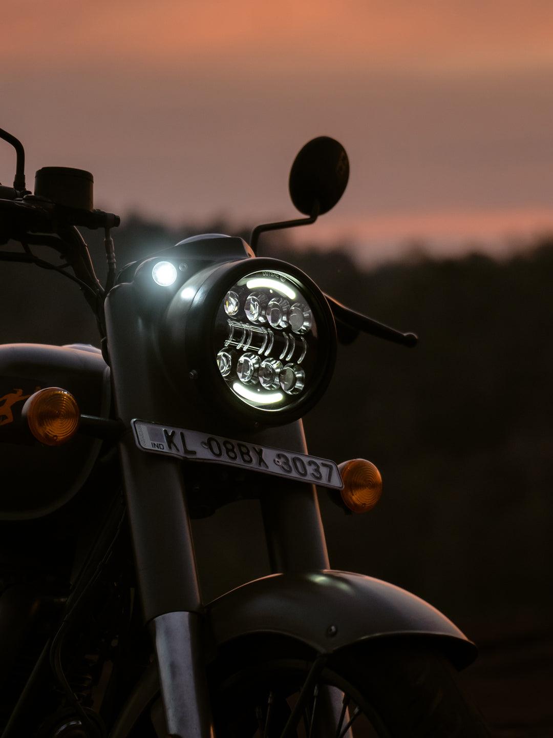 Spitfire Reborn Fire Bolt Moon Top Headlight - Moto Modz