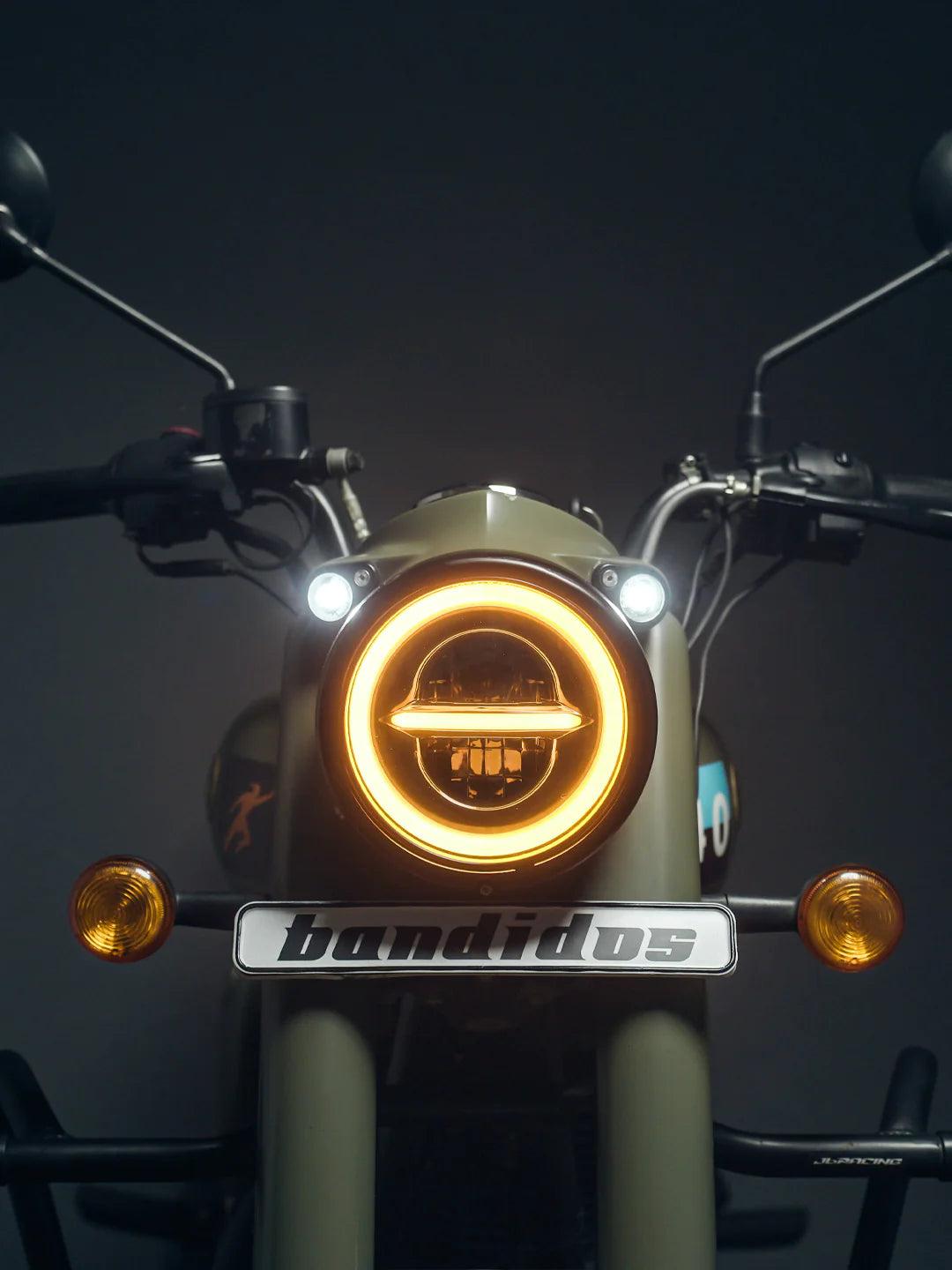 Spitfire Reborn Thunderbolt Headlight With Ring - Moto Modz