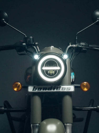 Spitfire Reborn Thunderbolt Headlight With Ring - Moto Modz
