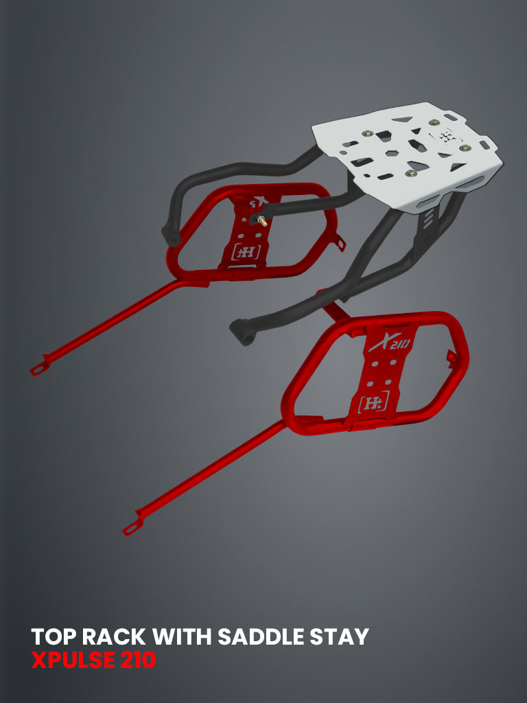 TOP RACK WITH SADDLE BLACK / SB 1041-BLACK