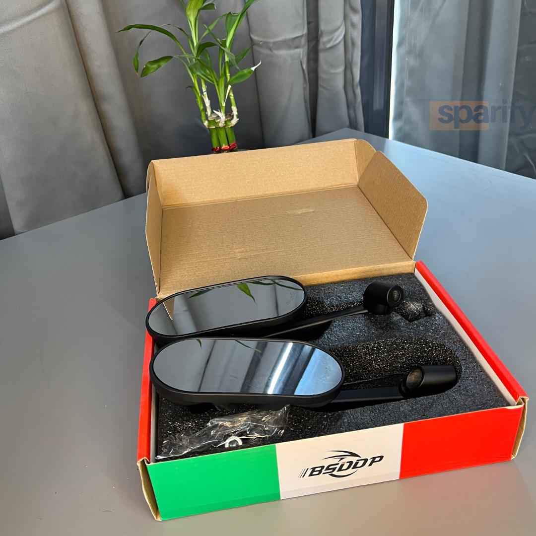 SPIDER INVERTED ALLOY CNC CARBON FIBER OVAL MIRROR