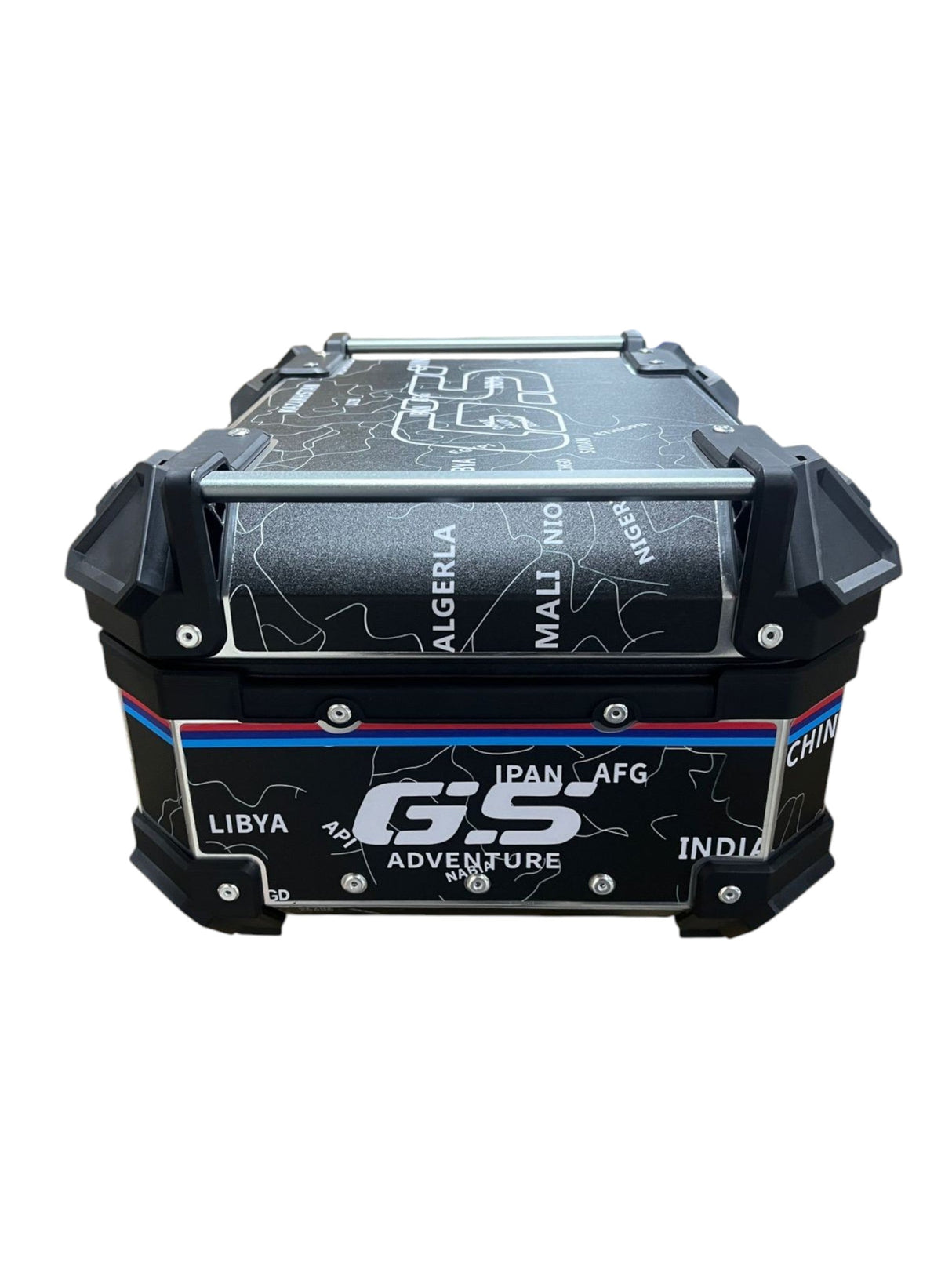 LGP Wanderer GS 25 litres aluminium top box | BLACK ( fits all motorcycles ) - 1 YEAR WARRANTY - Free Cushion