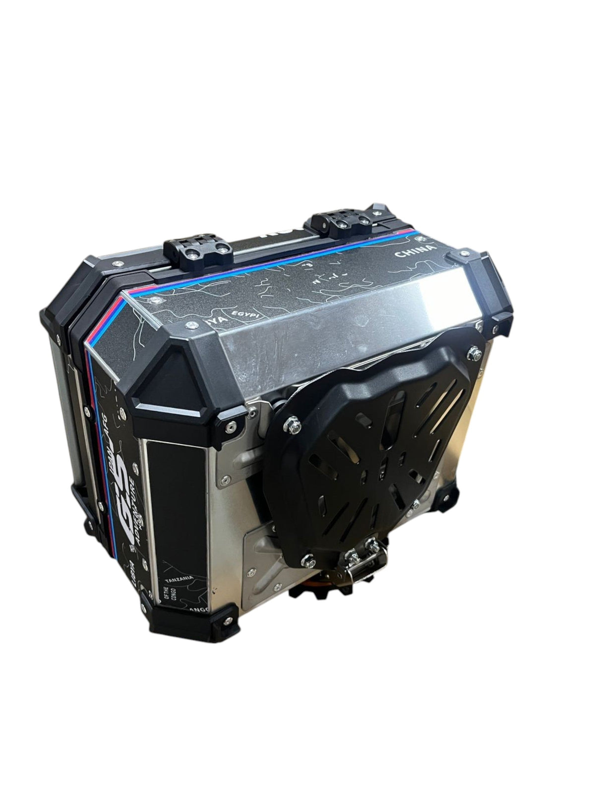 LGP Wanderer GS 25 litres aluminium top box | BLACK ( fits all motorcycles ) - 1 YEAR WARRANTY - Free Cushion