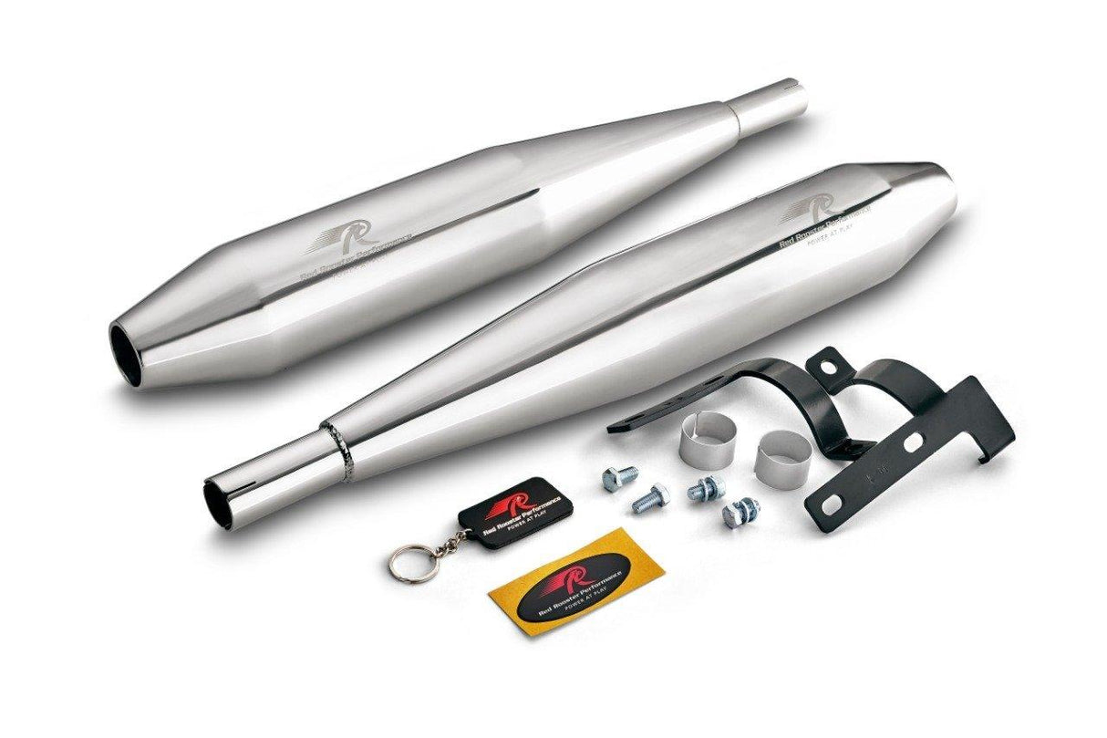 Yezdi Roadster / Jawa 42 / classic Red Rooster Celesta PRO Performance Exhaust - Moto Modz