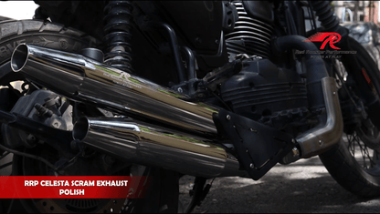 Yezdi Scrambler Celesta scram Red Rooster Performance Exhaust - Moto Modz