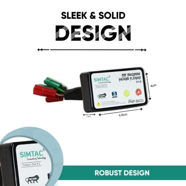 SIMTAC KTM RC,DUKE & BAJAJ DOMINAR 400,250 Compatible PNP Hazard Flasher/Adapter/Module - Moto Modz
