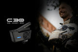 BluArmor C30 Mesh Intercom Bluetooth communication System | Compatible for all helmets | 1 YEAR WARRANTY
