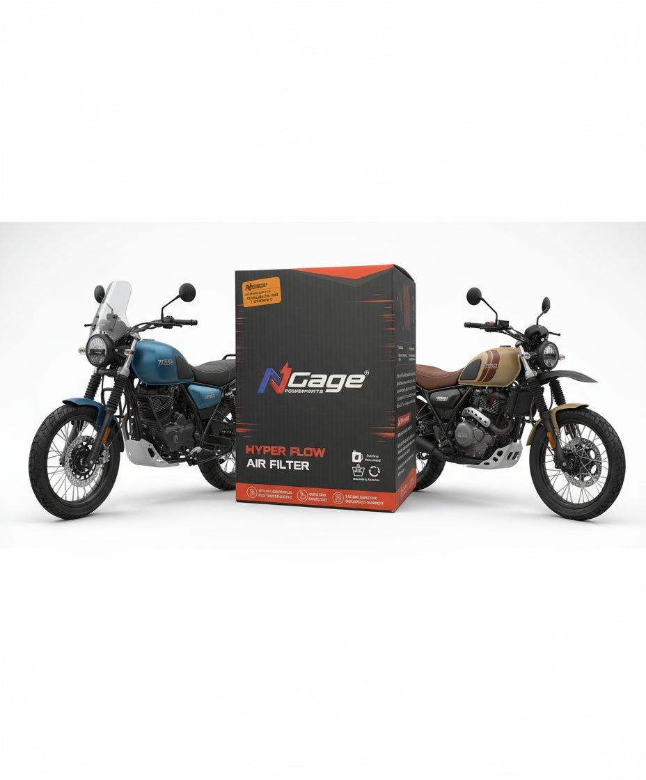 Hyper Flow Air Filter for Yezdi Adventure & Yezdi Scrambler - NGAGE POWERPARTS
