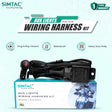 SIMTAC AUXILIARY LIGHTS DUAL COLOR WIRING HARNESS KIT | FOR BIKE &amp; CARS | FLH-2W ( WITHOUT FLASHING )