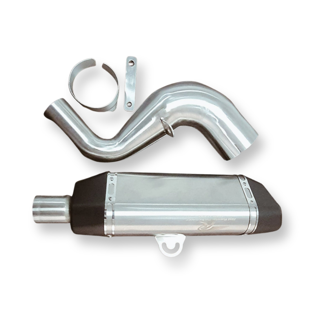 Red rooster performance exhaust for KTM Adventure 390/250 From Moto Modz.
