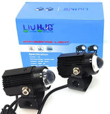 LIU HJG - Original Mini Driving Fog Lights 40W Dual Colour For universal Motorcycle/Scooters/Cars/Jeeps( UPGRADED VERSION)
