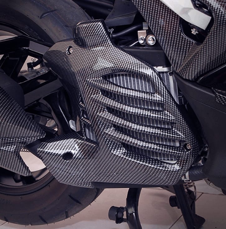 YAMAHA AEROX ACCESSORIES INDIA YAMAHA AEROX RADIATOR COVER CARBON