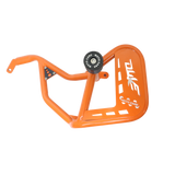 CRASH GUARD (ORANGE) WITH DUAL SLIDERS FOR KTM DUKE 390 GEN-3