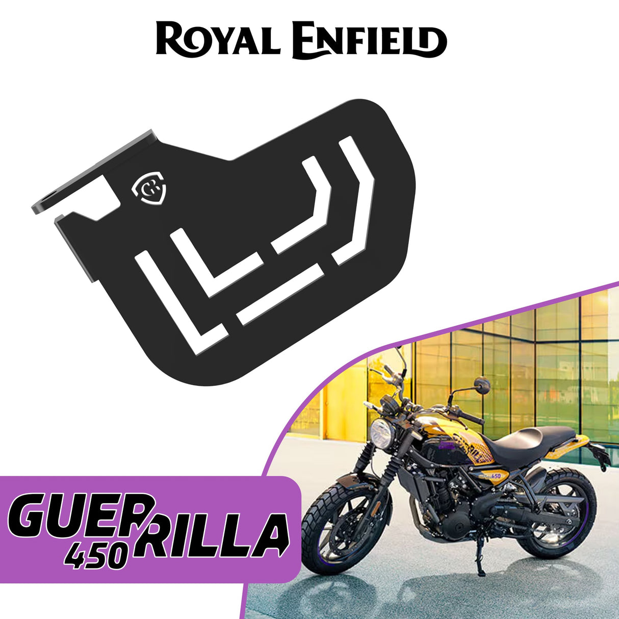 Pillion Footrest for Royal Enfield Guerrilla 450 - Black-Right