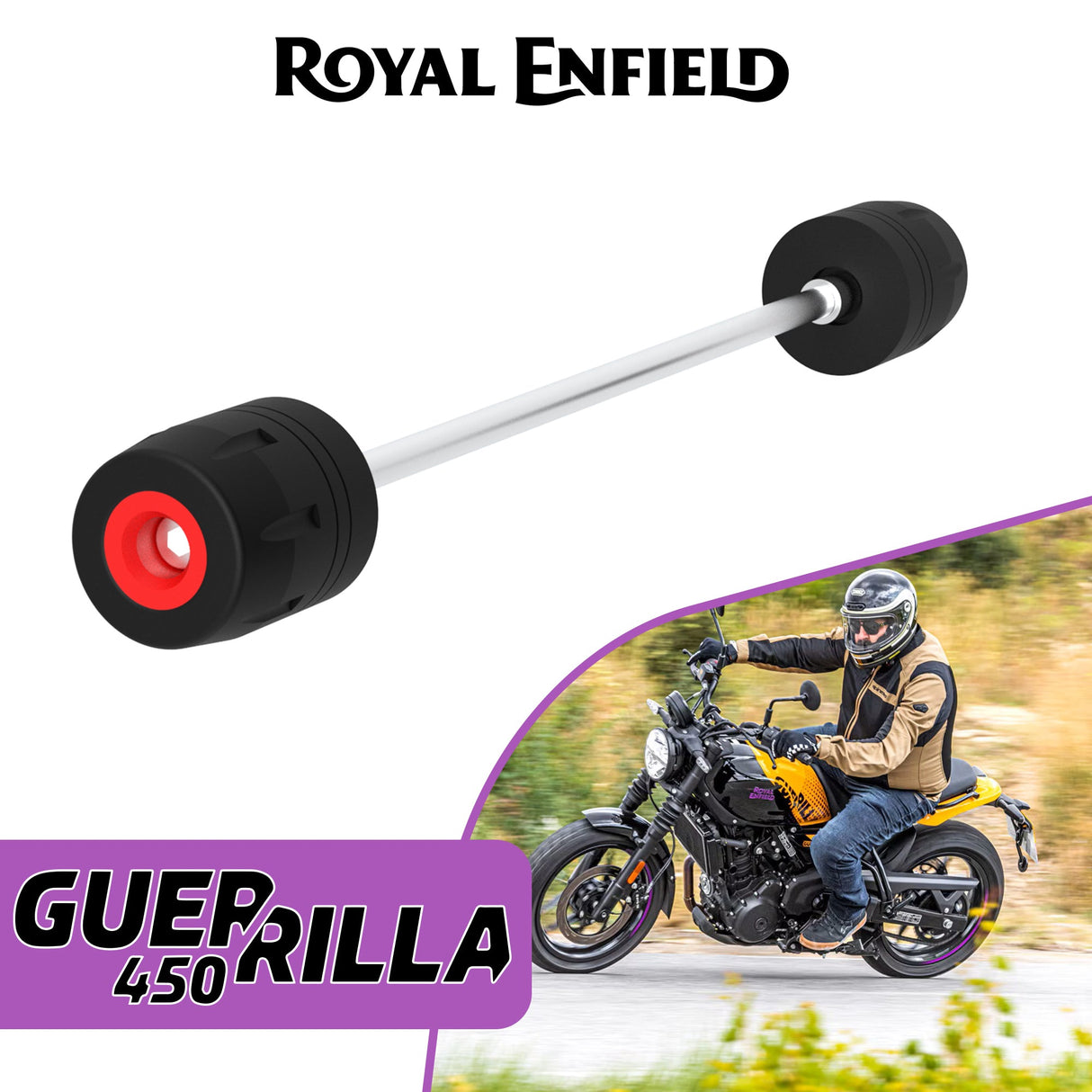 Front Fork Slider for Royal Enfield Guerrilla 450 - Black