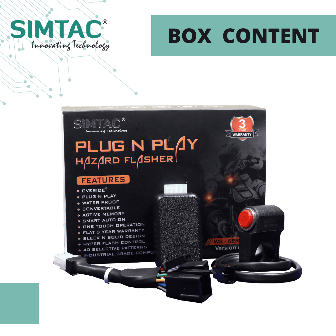 Simtac with switch hazard flasher for yamaha FZ 25  (FZ25-WS6)