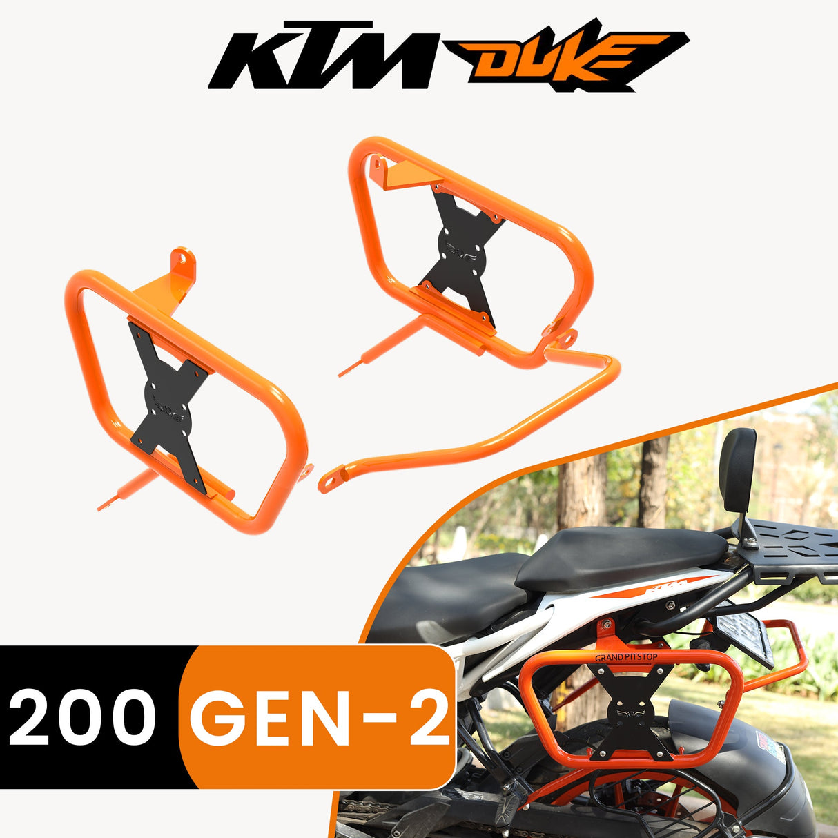 Saddle Stay for KTM DUKE 200 Gen 2 Orange-Black