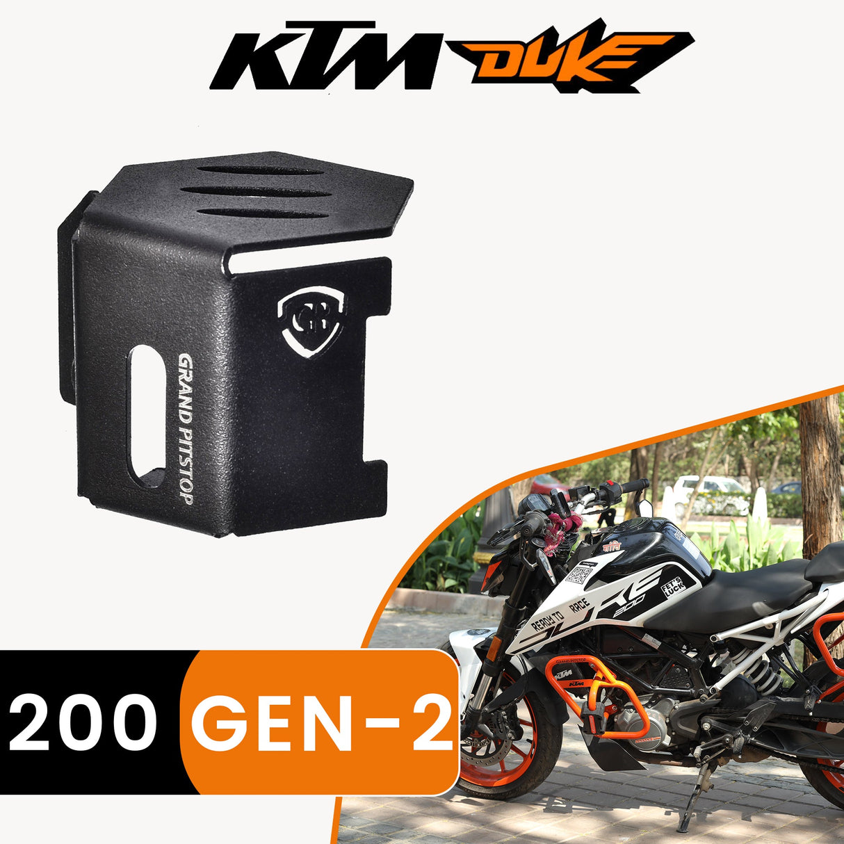 Rear Brake Fluid Resorvoir Cap for KTM DUKE 200 Gen 2 Black