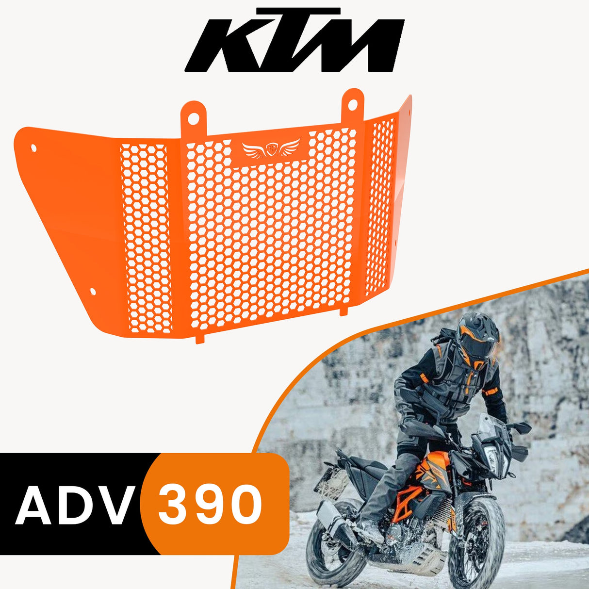 RADIATOR GRILL - Orange for KTM - ADV 390