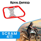 Saddle Stay for Royal Enfield Scram 411 - Red/Silver