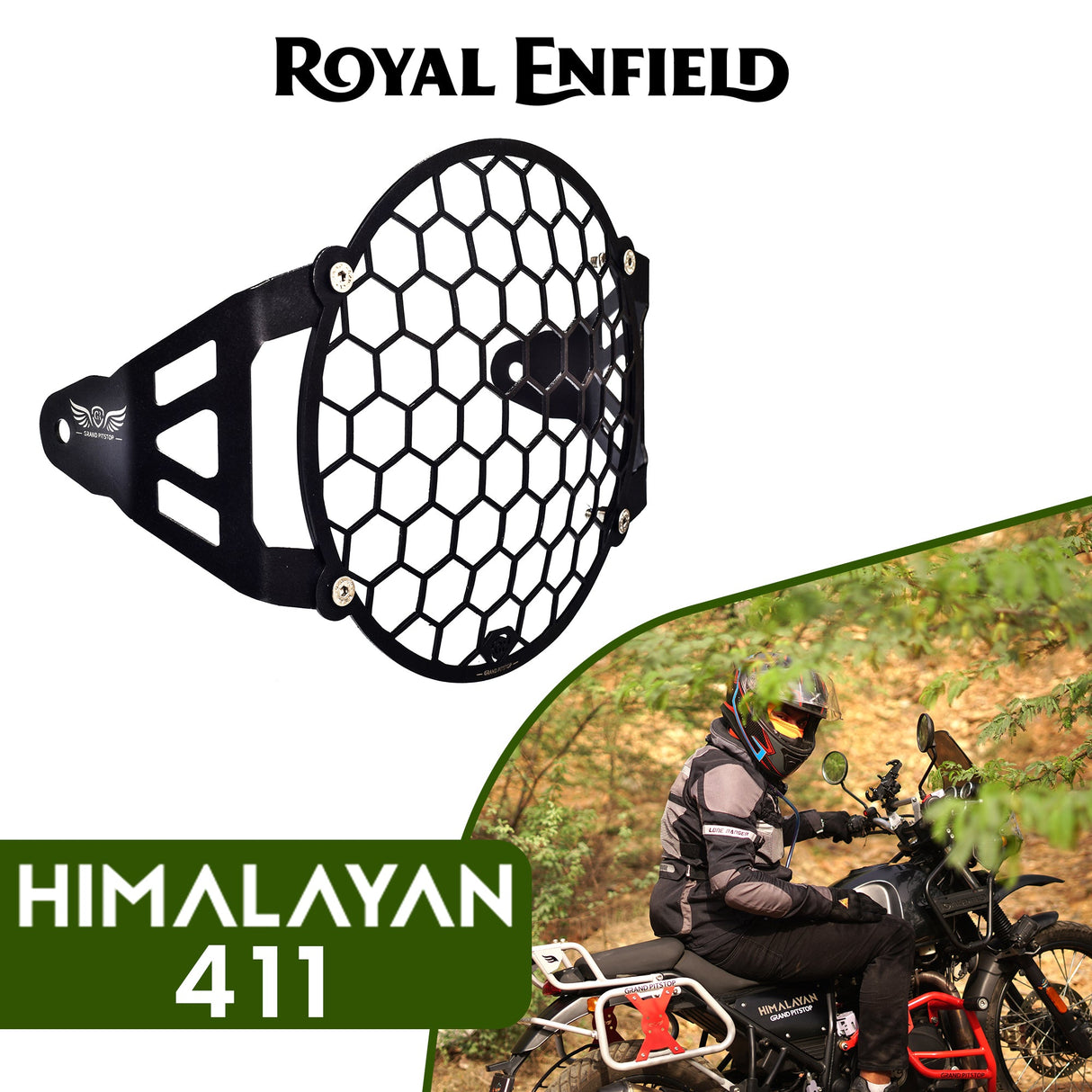 Headlight Grill For Royal Enfield Himalayan - BS4-BS6 Model (2019-2021) - Black