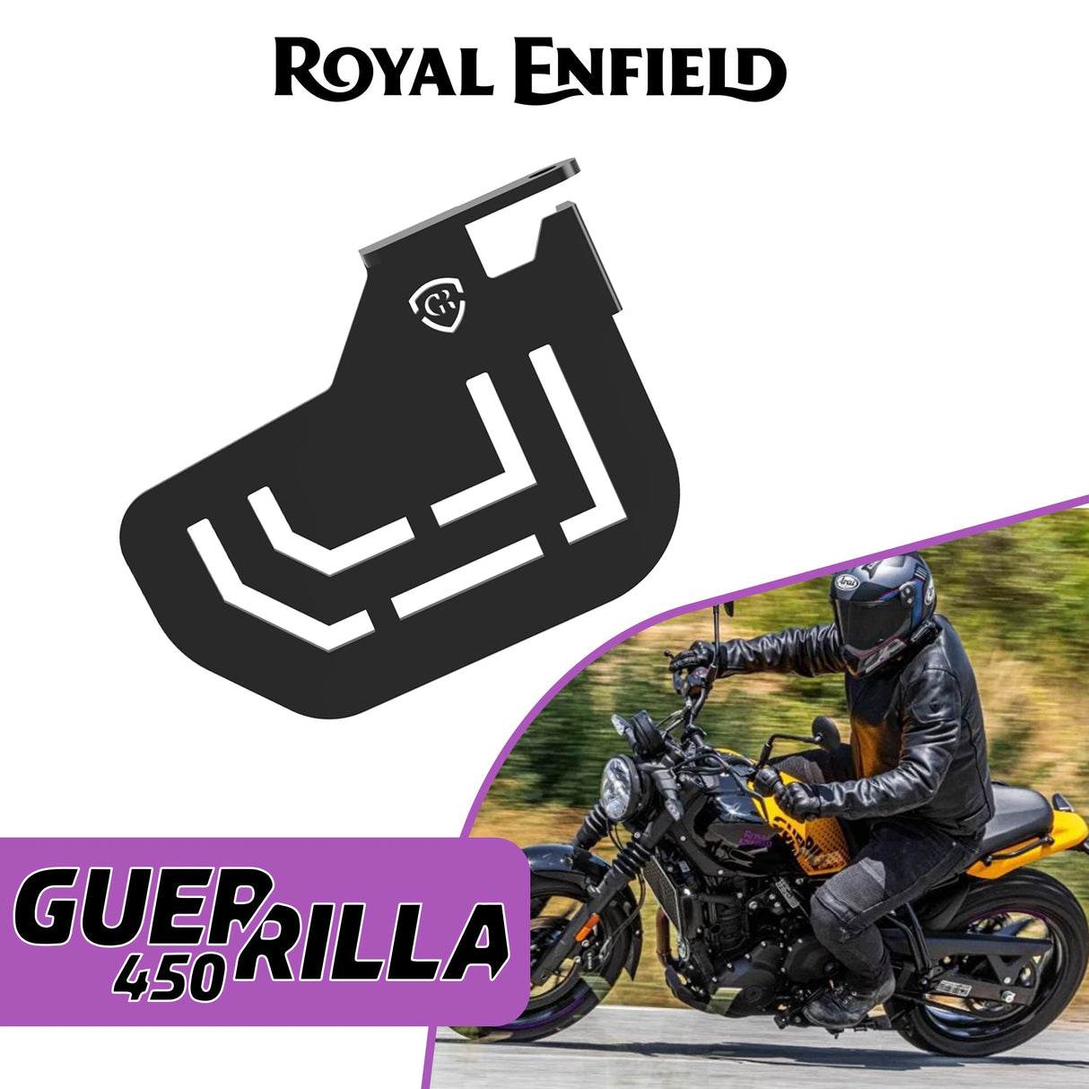 Pillion Footrest for Royal Enfield Guerrilla 450 - Black-Left