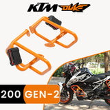 CRASH GUARD (PAIR) - Orange for KTM DUKE 200 Gen 2