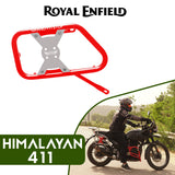 Saddle Stay (Pair) with Jerry Can Mounting For Royal Enfield Himalayan-Red + Silver